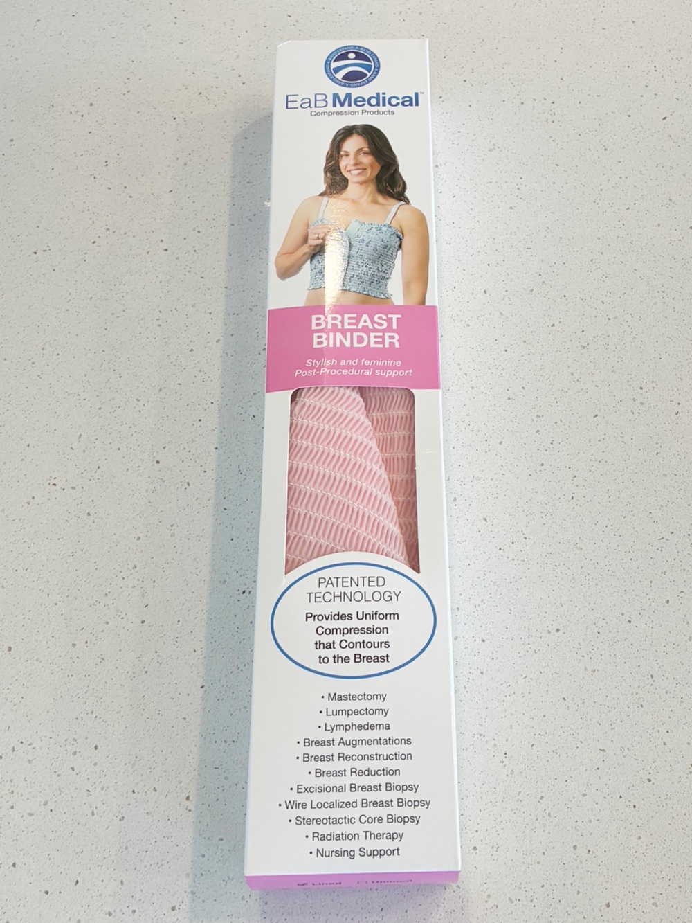 EaB Medical Pink Breast Binder